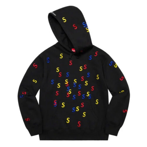 SUPREME EMBROIDERED S HOODED PRETO