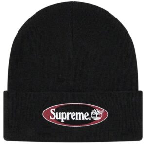 SUPREME TIMBERLAND BLACK BEANIE