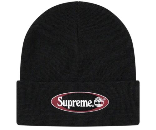 SUPREME TIMBERLAND BLACK BEANIE